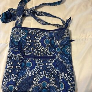 Vera Bradley Blue Floral Crossbody Bag Hipster